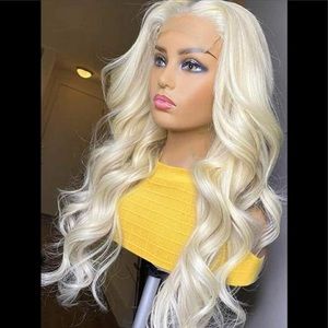 28 inch blonde Virgin Human hair Lacefront